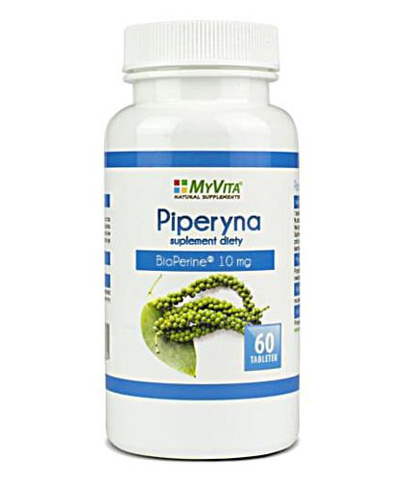 Piperyna ekstrakt 10mg Bioperine 60 tabletek MyVita