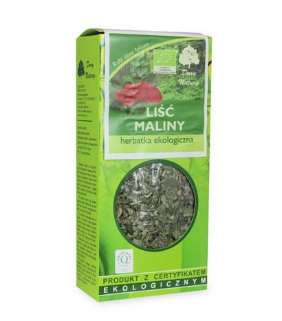 HERBATKA LIŚĆ MALINY BIO 25g - DARY NATURY 