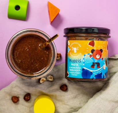 Hazelnut paste with erythritol and cocoa - MIODZIŚ