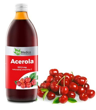 Acerola 100% juice 500 ml -for your skin