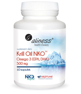 Krill Oil NKO Omega 3 z Astaksantyną, 500 mg 60 kapsułek