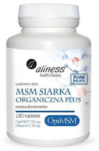 ALINESS MSM Organic Sulfur PLUS OptiMSM - 180 tablets