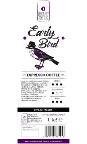 EARLY BIRD ESPRESSO COFFEE 1KG