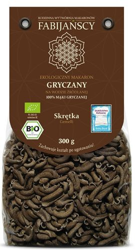 MAKARON (GRYCZANY) SKRĘTKA GEMELLI BIO 300 g - FABIJAŃSCY