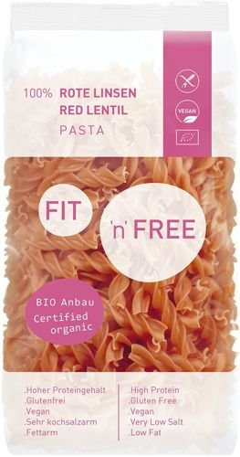 PASTA (red lentil) 300 g Gluten BIO - ALB-GOLD (FIT'N'FREE)