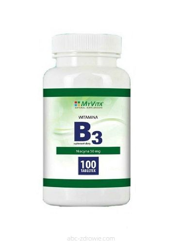 MYVITA WITAMINA B3 (NIACYNA) 50MG 100TABL.