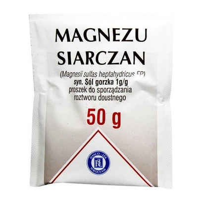 Magnesium sulfate, powder for oral solution, 50 g (Hasco)