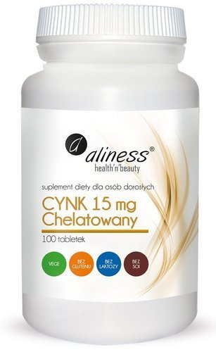 Cynk Chelatowany 15 mg 100 tabletek