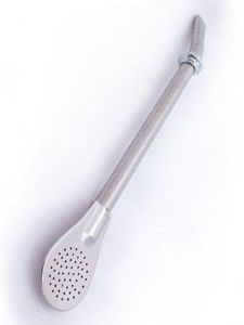 Bombilla LIZA with a silver ring