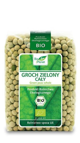 GROCH ZIELONY CAŁY BIO 400g - BIO PLANET