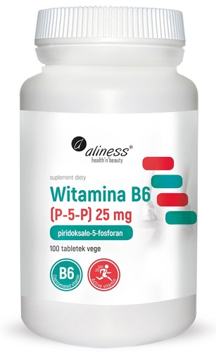 Witamina B6 (P-5-P) 25 mg x 100 tabletek VEGE